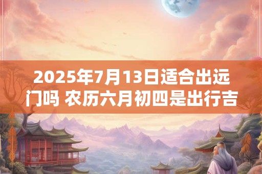2025年7月13日适合出远门吗 农历六月初四是出行吉日吗