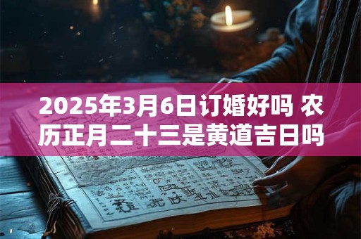 2025年3月6日订婚好吗 农历正月二十三是黄道吉日吗