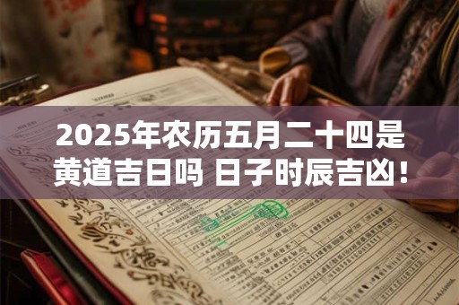 2026年农历五月二十四是黄道吉日吗 日子时辰吉凶！