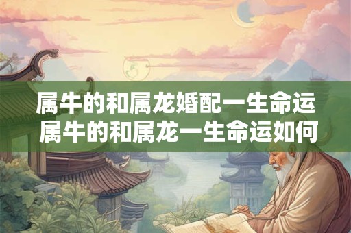 属牛的和属龙婚配一生命运 属牛的和属龙一生命运如何 属牛的和属龙婚配一生命运 属牛的和属龙一生命运如何