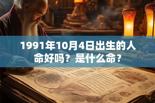 1991年10月4日出生的人命好吗？是什么命？