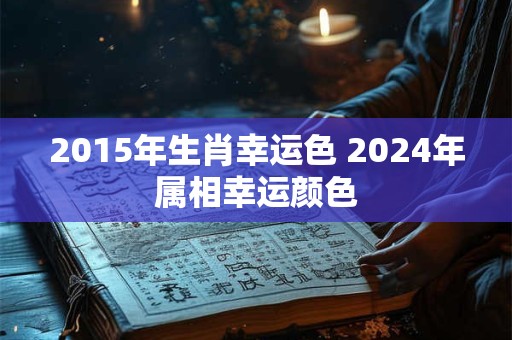 2015年生肖幸运色 2024年属相幸运颜色