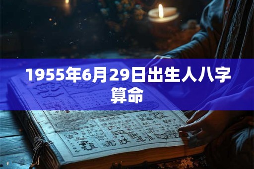 1955年6月29日出生人八字算命