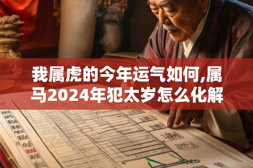 我属虎的今年运气如何,属马2024年犯太岁怎么化解