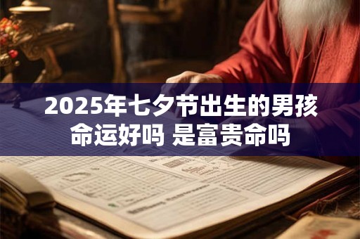 2025年七夕节出生的男孩命运好吗 是富贵命吗