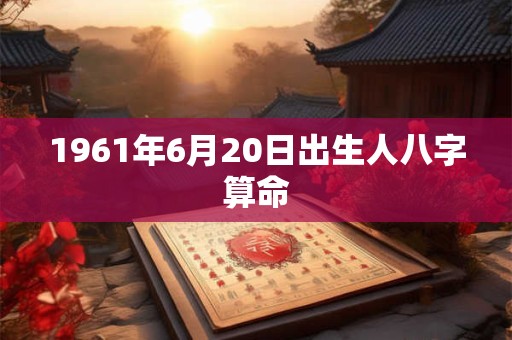 1961年6月20日出生人八字算命