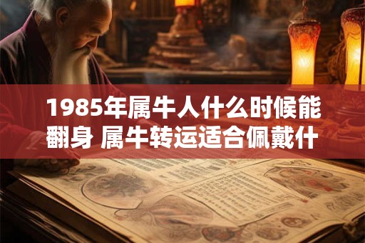 1985年属牛人什么时候能翻身 属牛转运适合佩戴什么
