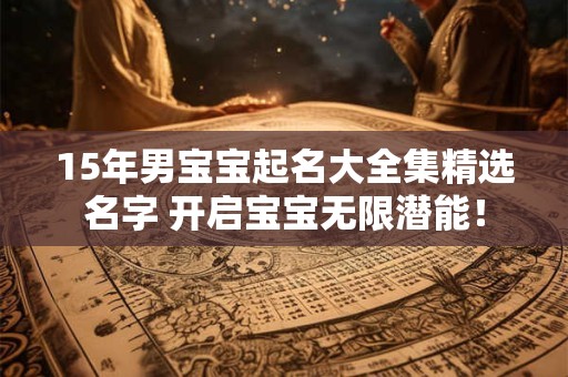 15年男宝宝起名大全集精选名字 开启宝宝无限潜能！