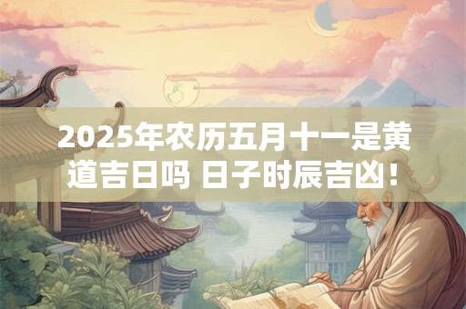 2025年农历五月十一是黄道吉日吗 日子时辰吉凶！