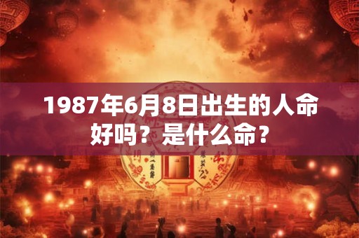 1987年6月8日出生的人命好吗？是什么命？