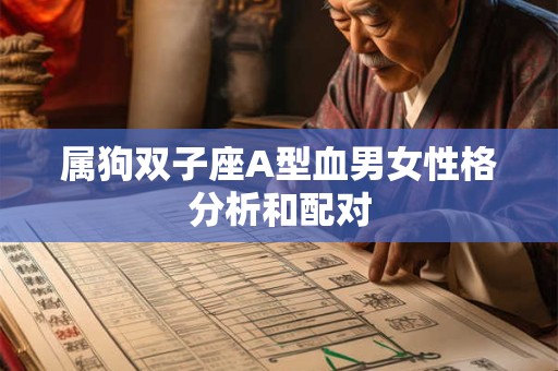 属狗双子座A型血男女性格分析和配对