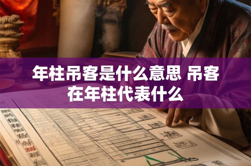 年柱吊客是什么意思 吊客在年柱代表什么