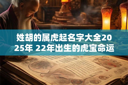姓胡的属虎起名字大全2025年 22年出生的虎宝命运