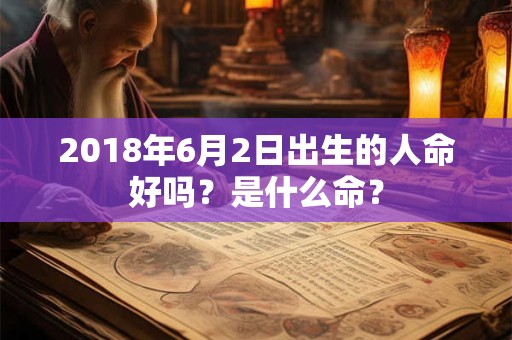 2018年6月2日出生的人命好吗？是什么命？