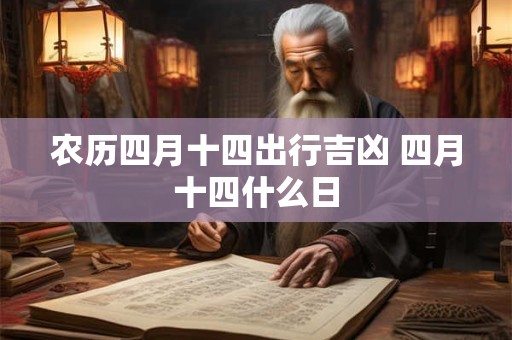 农历四月十四出行吉凶 四月十四什么日