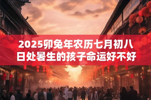 2025卯兔年农历七月初八日处暑生的孩子命运好不好