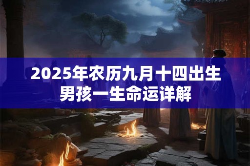 2025年农历九月十四出生男孩一生命运详解