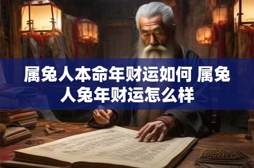 属兔人本命年财运如何 属兔人兔年财运怎么样