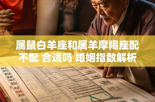 属鼠白羊座和属羊摩羯座配不配 合适吗 婚姻指数解析