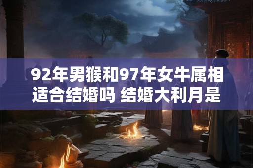 92年男猴和97年女牛属相适合结婚吗 结婚大利月是几月