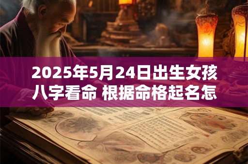 2025年5月24日出生女孩八字看命 根据命格起名怎么取