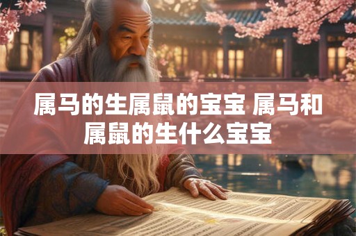 属马的生属鼠的宝宝 属马和属鼠的生什么宝宝