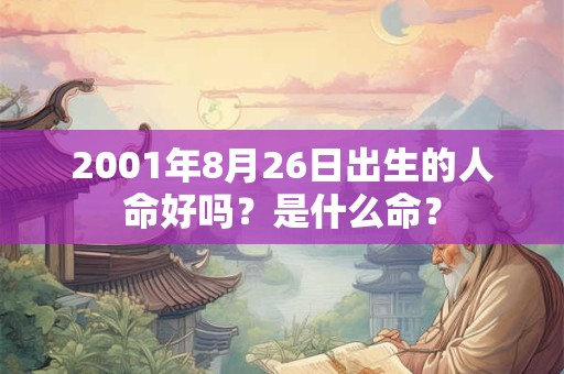 2001年8月26日出生的人命好吗？是什么命？