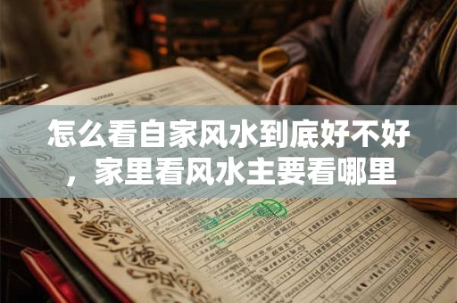 怎么看自家风水到底好不好，家里看风水主要看哪里