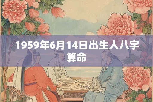 1959年6月14日出生人八字算命