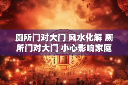 厕所门对大门 风水化解 厕所门对大门 小心影响家庭运势！