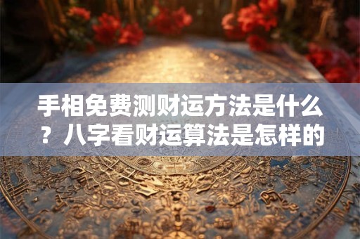 手相免费测财运方法是什么？八字看财运算法是怎样的？
