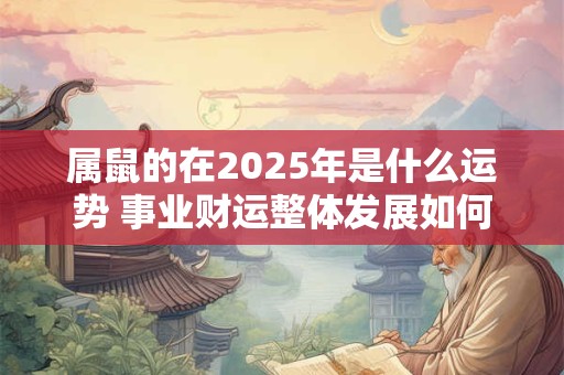 属鼠的在2025年是什么运势 事业财运整体发展如何