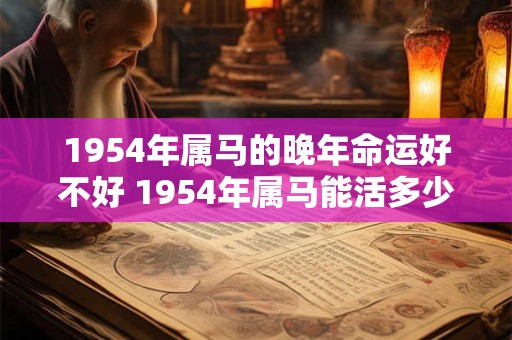 1954年属马的晚年命运好不好 1954年属马能活多少岁