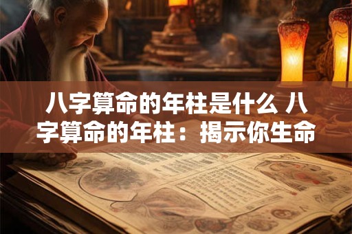 八字算命的年柱是什么 八字算命的年柱：揭示你生命的源代码