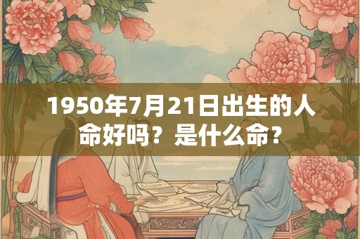 1950年7月21日出生的人命好吗？是什么命？