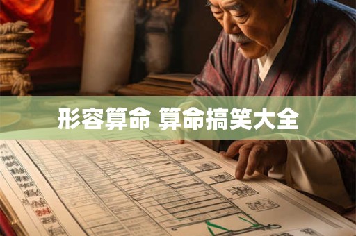 形容算命 算命搞笑大全