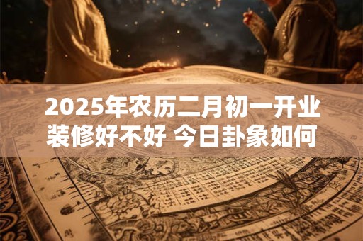 2025年农历二月初一开业装修好不好 今日卦象如何