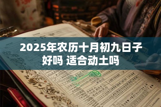 2025年农历十月初九日子好吗 适合动土吗