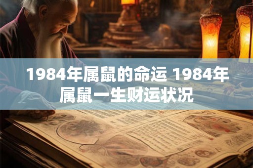 1984年属鼠的命运 1984年属鼠一生财运状况