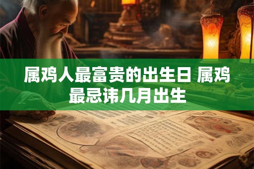 属鸡人最富贵的出生日 属鸡最忌讳几月出生