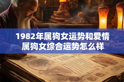 1982年属狗女运势和爱情 属狗女综合运势怎么样
