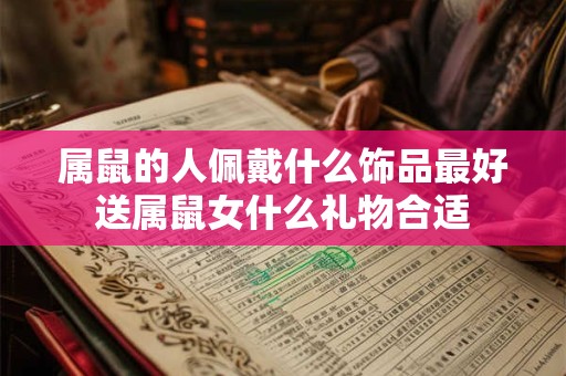 属鼠的人佩戴什么饰品最好送属鼠女什么礼物合适