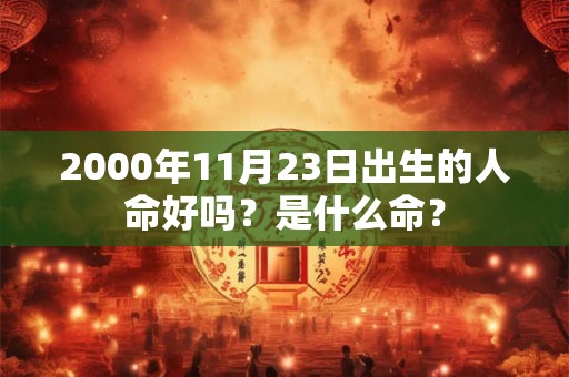 2000年11月23日出生的人命好吗？是什么命？