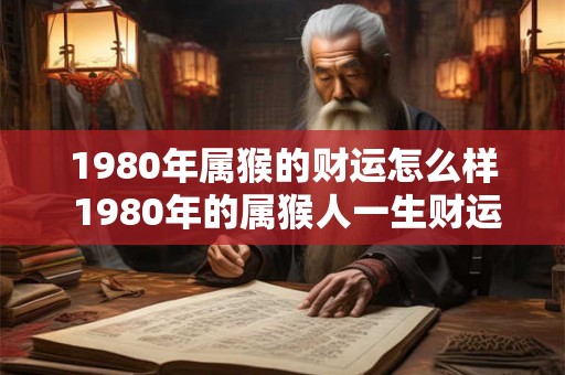 1980年属猴的财运怎么样 1980年的属猴人一生财运如何
