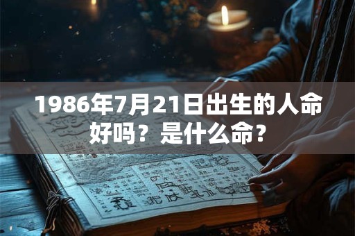 1986年7月21日出生的人命好吗？是什么命？