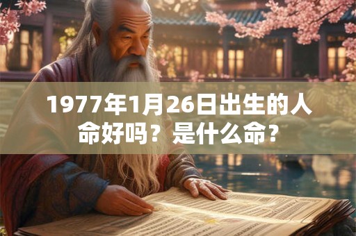 1977年1月26日出生的人命好吗？是什么命？