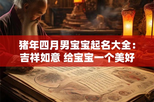 猪年四月男宝宝起名大全：吉祥如意 给宝宝一个美好的开始