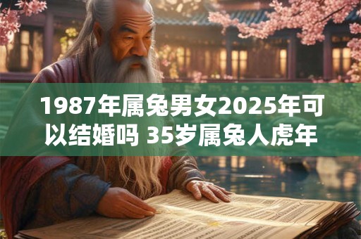 详细阅读:1987年属兔男女2025年可以结婚吗 35岁属兔人虎年结婚要注意什么 1987年属兔男女2025年可以结婚吗 35岁属兔人虎年结婚要注意什么