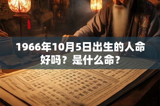 1966年10月5日出生的人命好吗？是什么命？