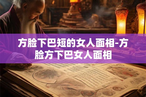 方脸下巴短的女人面相-方脸方下巴女人面相